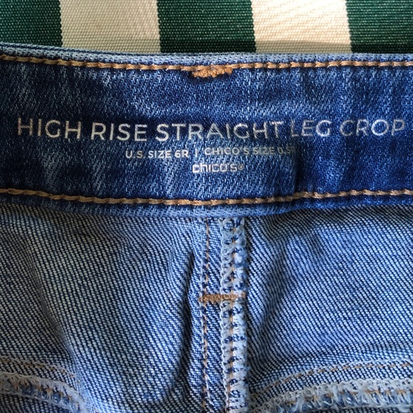 Chico’s High-Rise Straight-Leg Crops 6 - Picture 3 of 8